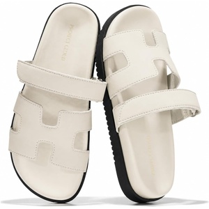 image:imageProject Cloud 100 Genuine Leather Sandals Women amp Slides for Women MayvyLight Grey