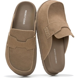 image:imageProject Cloud 100 Genuine Leather Slip On Womens Clogs 2026 FoamyDesert Rose Suede