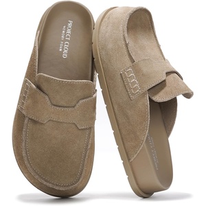 image:imageProject Cloud 100 Genuine Leather Slip On Womens Clogs 2026 FoamyTaupe Suede
