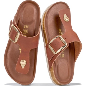 image:imageProject Cloud 100 Genuine Leather Thong Sandals amp Flip Flops for WomenBrown  Bigger Buckle