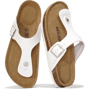 image:imageProject Cloud 100 Genuine Leather Thong Sandals amp Flip Flops for WomenWhite Leather
