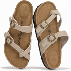image:imageProject Cloud 100 Genuine Leather Womens Sandals Slides for Women LianBeige