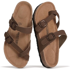 image:imageProject Cloud 100 Genuine Leather Womens Sandals Slides for Women LianTan