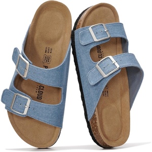 image:imageProject Cloud 100 Genuine Leather Womens Sandals Slides for Women VenitaDenim
