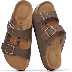 image:imageProject Cloud 100 Genuine Leather Womens Sandals Slides for Women VenitaMocha Leather