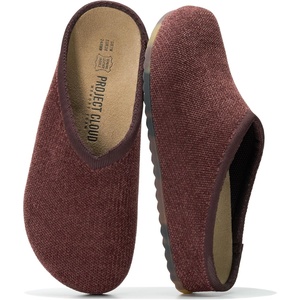 image:imageProject Cloud Casual Clogs for Women Genuine Leather Insole Mules NellaChocolate Knit