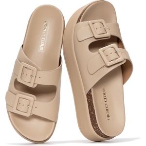 image:imageProject Cloud Lightweight Platform Wedge Sandals for Women 2026 SoftyBeige