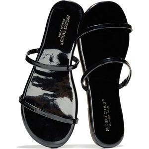 image:imageProject Cloud Summer Sandals for Women with Memory Foam Insole TransitionBlack Patent