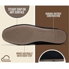 image:image100 Genuine Leather Ballet Flats for Women  Comfy Fall Shoes for WomenBlack Suede