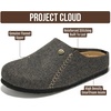 image:image100 Genuine Leather Insole Clogs for Women Slip On Shoes for WomenBlack Flannel