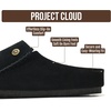 image:image100 Genuine Leather Insole Clogs for Women Slip On Shoes for WomenBlack Suede