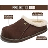 image:image100 Genuine Leather Insole Clogs for Women Slip On Shoes for WomenChocolate Suede  Fur Lined