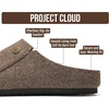 image:image100 Genuine Leather Insole Clogs for Women Slip On Shoes for WomenDark Grey Flannel