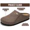 image:image100 Genuine Leather Insole Clogs for Women Slip On Shoes for WomenDark Grey Flannel