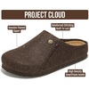 image:image100 Genuine Leather Insole Clogs for Women Slip On Shoes for WomenMocha Flannel