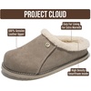 image:image100 Genuine Leather Insole Clogs for Women Slip On Shoes for WomenTaupe Suede  Fur Lined