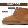 image:imageGenuine Leather Kids Boots Natural FurLined Ankle Boots for Girls amp BoysChestnut Suede