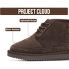 image:imageGenuine Leather Kids Boots Natural FurLined Ankle Boots for Girls amp BoysEspresso Suede