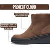 image:imageGenuine Leather Platform Ankle Boots For Women Combat Boots amp Womens BootsChocolate Suede