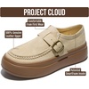 image:imageGenuine Leather Platform Sneakers for Women  Comfortable Womens ShoesSand Suede