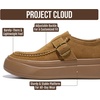 image:imageGenuine Leather Platform Sneakers for Women  Comfortable Womens ShoesToast Brown Suede