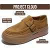 image:imageGenuine Leather Platform Sneakers for Women  Comfortable Womens ShoesToast Brown Suede