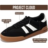 image:imageGenuine Leather Slip On Sneakers for Women with Leather Memory Foam InsoleBlack