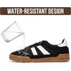 image:imageGenuine Leather Slip On Sneakers for Women with Leather Memory Foam InsoleBlack