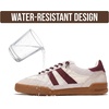 image:imageGenuine Leather Slip On Sneakers for Women with Leather Memory Foam InsoleBurgundy Suede