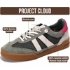 image:imageGenuine Leather Slip On Sneakers for Women with Leather Memory Foam InsoleOlive Suede