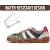 image:imageGenuine Leather Slip On Sneakers for Women with Leather Memory Foam InsoleOlive Suede