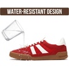 image:imageGenuine Leather Slip On Sneakers for Women with Leather Memory Foam InsoleRed