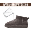 image:imageProject Cloud 100 Genuine Leather Comfortable Womens Ankle BootsCharcoal Suede