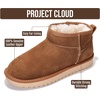 image:imageProject Cloud 100 Genuine Leather Comfortable Womens Ankle BootsMocha Suede