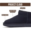 image:imageProject Cloud 100 Genuine Leather Comfortable Womens Ankle BootsNavy Suede