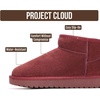image:imageProject Cloud 100 Genuine Leather Comfortable Womens Ankle BootsWine Suede