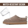 image:imageProject Cloud 100 Genuine Leather Micro Boots Slippers for Women HipsterTaupe Suede