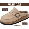 image:imageProject Cloud 100 Genuine Leather Moccasin Style Clogs for WomenStone Suede