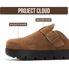image:imageProject Cloud 100 Genuine Leather Platform Clogs for WomenCacao Suede