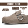 image:imageProject Cloud 100 Genuine Leather Platform Clogs for WomenMushroom Suede