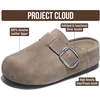 image:imageProject Cloud 100 Genuine Leather Platform Clogs for WomenMushroom Suede