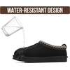 image:imageProject Cloud 100 Genuine Leather Shearling Slippers for Women NeritaBlack