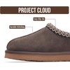 image:imageProject Cloud 100 Genuine Leather Shearling Slippers for Women NeritaChocolate