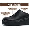 image:imageProject Cloud Genuine Leather Platform Clogs for Women  Womens MulesBlack