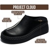 image:imageProject Cloud Genuine Leather Platform Clogs for Women  Womens MulesBlack