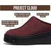 image:imageProject Cloud Genuine Leather Platform Clogs for Women  Womens MulesBurgundy Suede