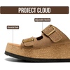 image:imageProject Cloud Genuine Leather Wedge Platform Womens Sandals BarcelonaMushroom