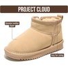 image:imageProject Cloud Girls 100 Genuine Leather Non Slip Fur Lined Ankle BootsNude Suede