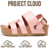 image:imageProject Cloud Girls Sandals with Adjustable Buckle Wedge Sandals 2026Blush