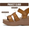 image:imageProject Cloud Girls Sandals with Adjustable Buckle Wedge Sandals 2026Dessert Sand Leather
